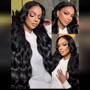 -Human Hair Lace Wig